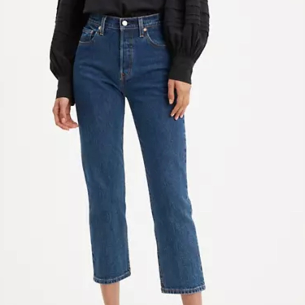 Levi’s 501 Original Stretch Cropped Women - Picture 7 of 8